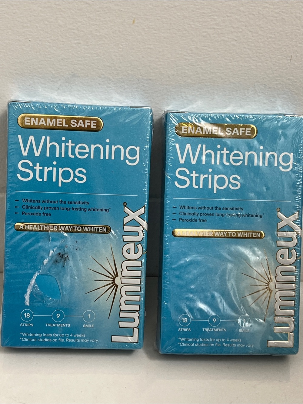 Luminex enamel safe whitening strips lot of 2 boxes